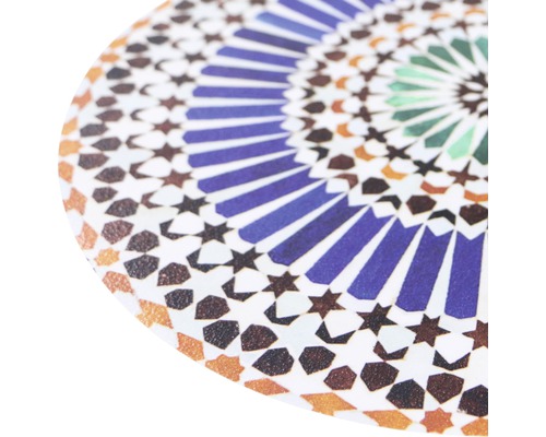 Plateau de table décoratif avec motif géométrique