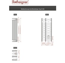 Ventilheizkörper Rotheigner 6-fach Typ 3K 400x2600 mm-thumb-1