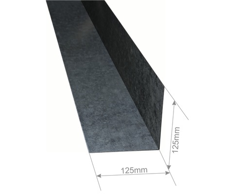 Cornière PRECIT sans rainure d'eau zingué 1000 x 125 x 125 mm