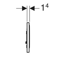 Dessin technique avec indication de dimension 14