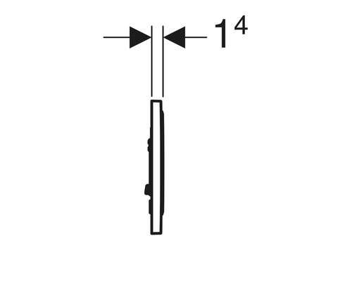 Dessin technique avec indication de dimension 14