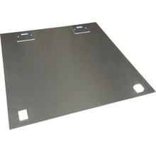 Plaque métallique avec suspension