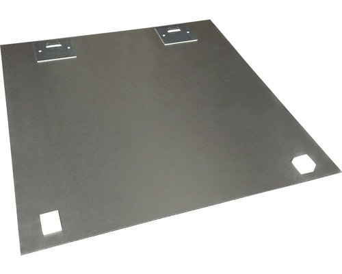 Plaque métallique avec suspension