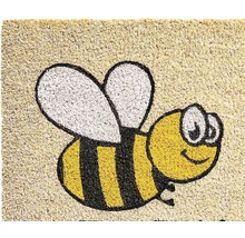 Paillasson en fibre de noix de coco Print Bee Happy 40x60 cm-thumb-7