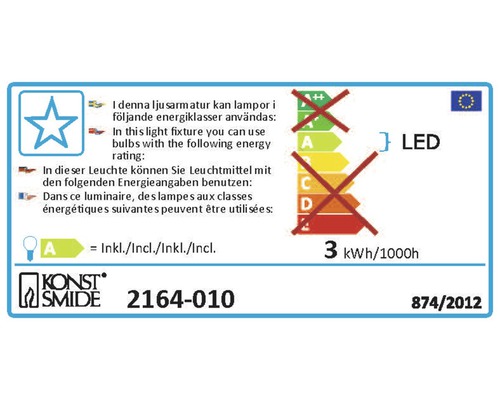 Energielabel für LED-Leuchte