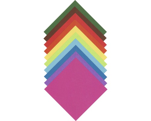 Pile de papier de bricolage de différentes couleurs