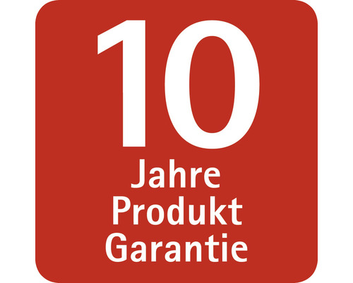 10 Jahre Produktgarantie