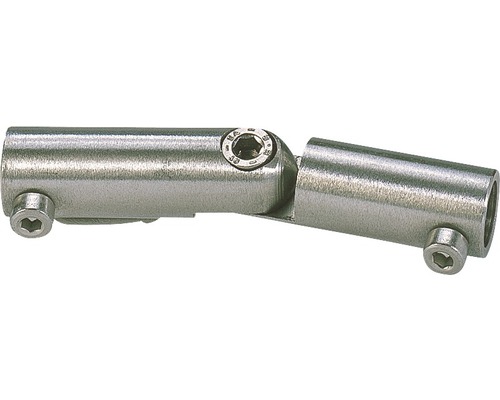 Rohrverbinder Winkelstück aus Metall mit Schrauben