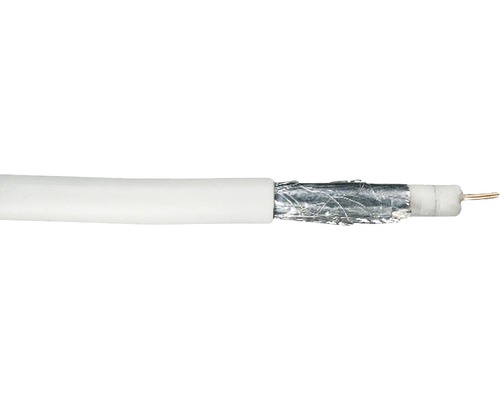 Câble coaxial SD 110 50 m blanc