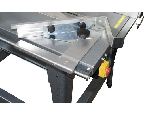 Vue détaillée Table de sciage avec butée d''angle