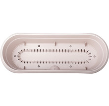 Jardinière rectangulaire en plastique, vue de dessus