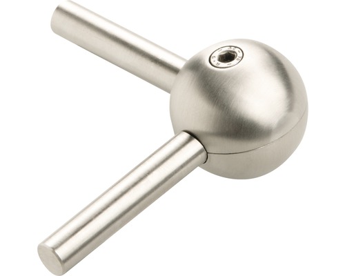 Kugelgelenk aus Metall mit Schraube