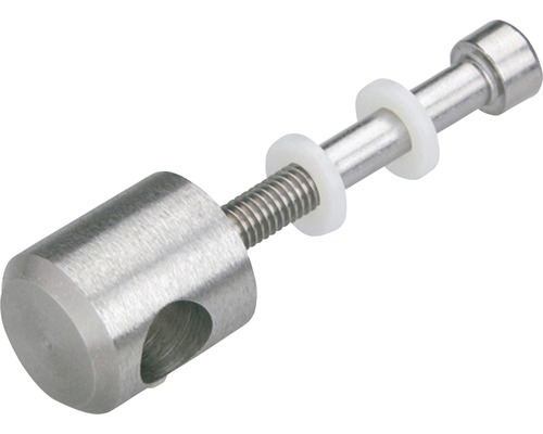 Entretoise métallique avec filetage et rondelles en plastique