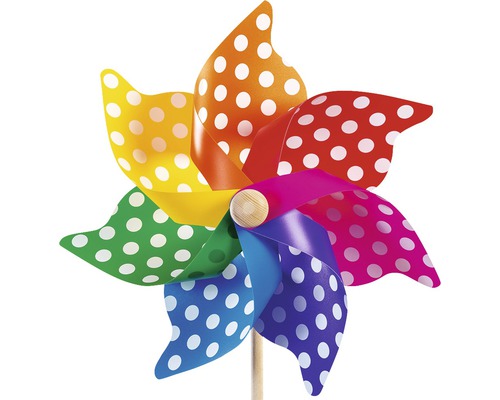 Moulin à vent à pois