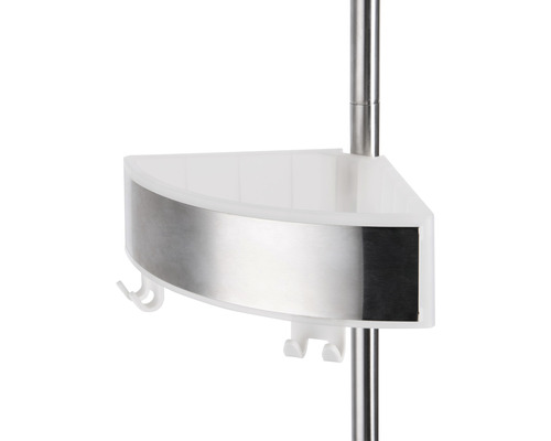 Eckregal mit Stange für das Badezimmer