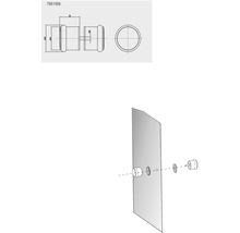 Poignées de rechange Form&Style blanc pour cabines de douche-thumb-0