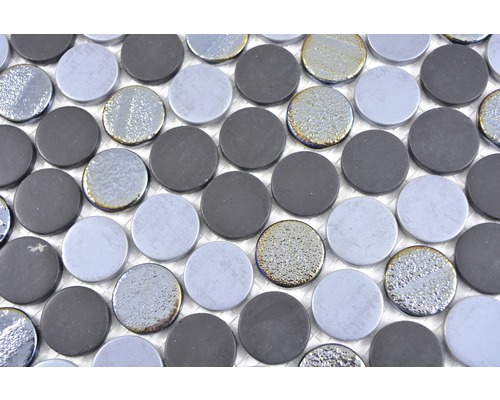 Carreaux de mosaïque avec des pierres de verre rondes