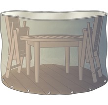 Housse de protection pour ensemble de meubles de jardin Ø 200 h 95 cm transparent-thumb-0