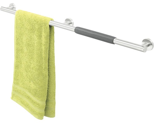 Handtuchhalter aus Edelstahl mit Handtuch