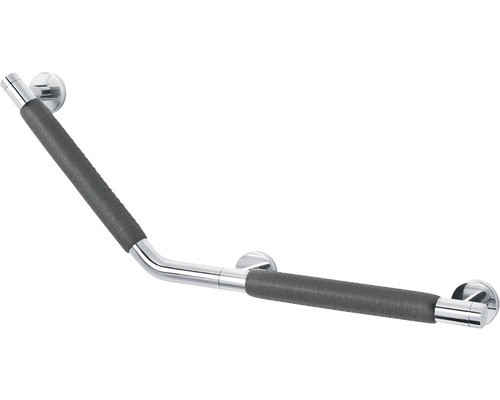 Winkel-Haltegriff mit strukturierter Oberfläche zur Unterstützung im Badezimmer