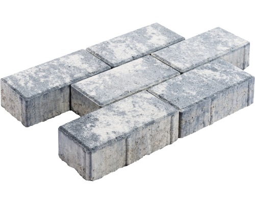Rechteckige Pflastersteine aus Beton