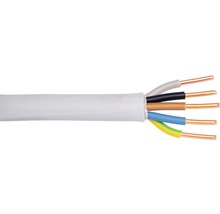 Câble électrique sous gaine NYM-J 5x6 mm² gris 15 m-thumb-0