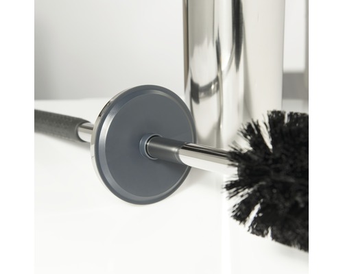 Toilettenbürste mit Behälter aus Edelstahl