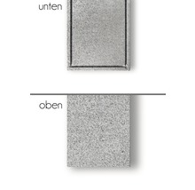 Dalle en béton avec surface lisse et chanfrein