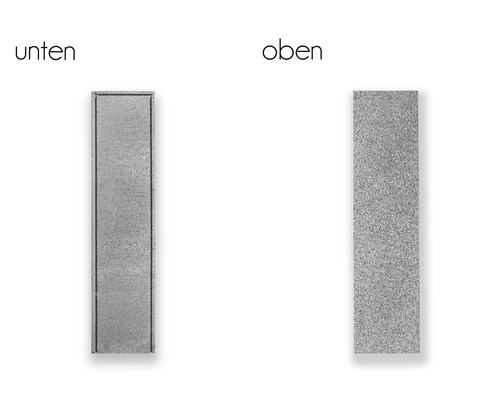 Oberseite und Unterseite einer Fensterbank aus Stein