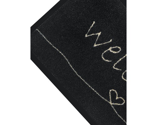 Paillasson noir avec l''inscription Bienvenue