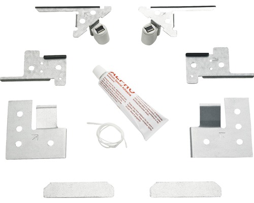 Kit de fixation avec colle silicone pour panneaux de douche