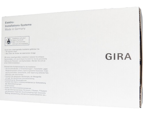Gira Elektro Installations Systeme Verpackung