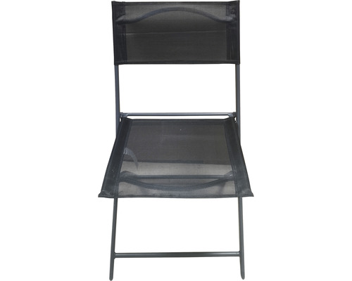 Chaise pliante avec revêtement en tissu maille pour l''extérieur