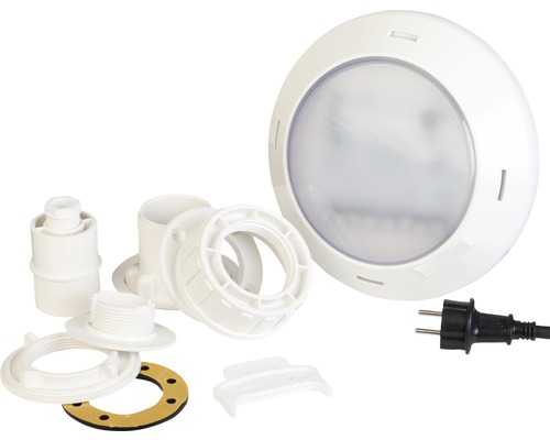 Projecteur de piscine avec pièces de montage et fiche