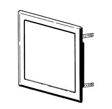 Porte de révision Softline Comfort tôle d'acier zinguée blanc RAL 9016 avec fermeture à pression 15 x 15 cm-thumb-3