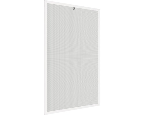 Moustiquaire home protect fenêtre à cadre aluminium avec connecteur métallique blanc 100x120 cm