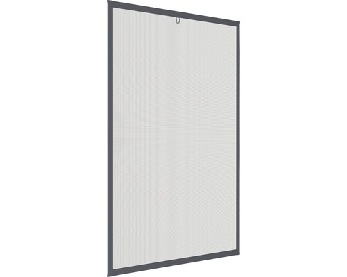 Moustiquaire home protect fenêtre à cadre aluminium avec connecteur métallique anthracite 100x120 cm