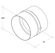 Clapet anti-retour d'air Rotheigner galvanisé LN 100 avec caoutchouc d'étanchéité-thumb-1