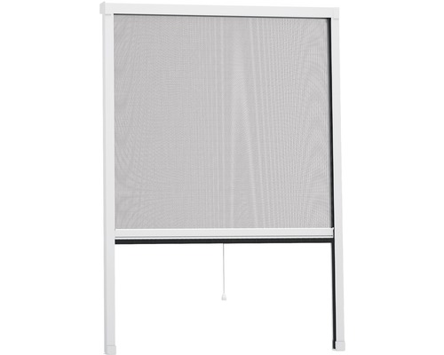 Store moustiquaire fenêtre en alu home protect easyHOLD blanc 80x130 cm