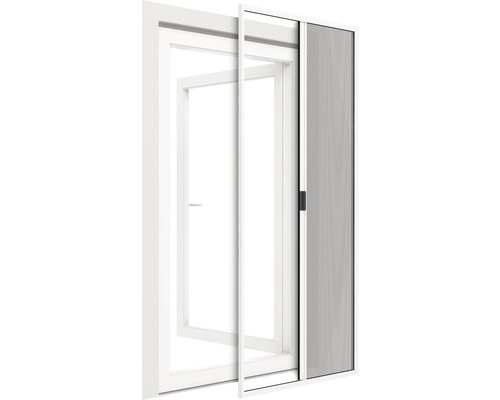Moustiquaire home protect autoSTOP store de porte aluminium blanc 150x220 cm