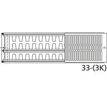 Radiateur panneau Rotheigner 8 connexions type 3K400x2600 mm contrôle RAL-thumb-1