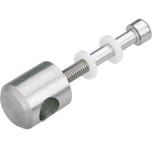 Glaspunkthalter aus Edelstahl mit Schraube und Unterlegscheiben