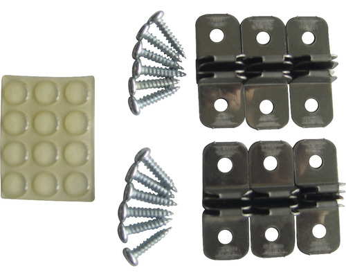 Kit de fixation pour cadre photo avec vis et tampons