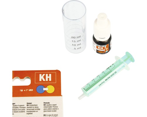 Kit de test JBL pour la dureté carbonatée pour déterminer la dureté carbonatée