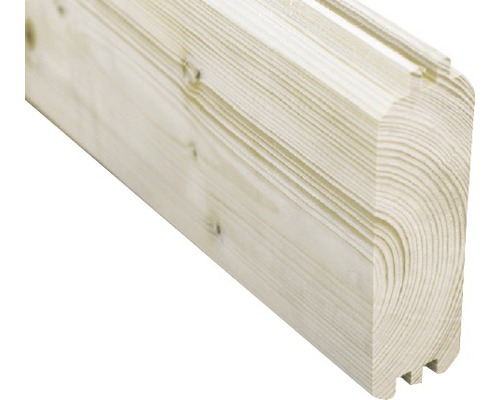 Poutre en bois avec rainure et languette