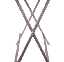 Table haute 120 x 80 x 110 cm avec plateau en bois d’épicéa et cadre en métal-thumb-5