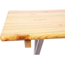 Table haute 120 x 80 x 110 cm avec plateau en bois d’épicéa et cadre en métal-thumb-6