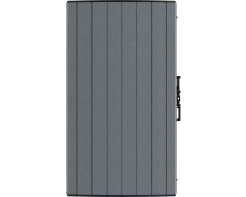 Graue Falttür aus Kunststoff