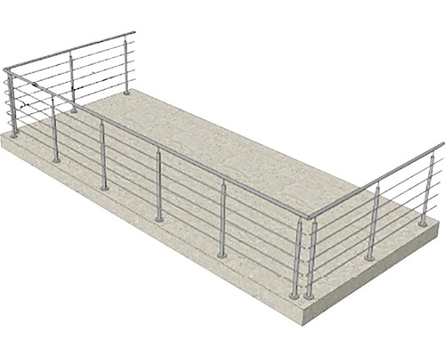 Balkon mit Edelstahlgeländer