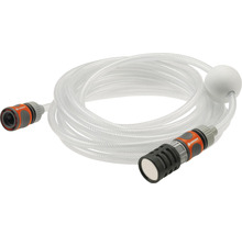 Gardena Saug-Garnitur mit transparentem Schlauch, Anschlussstücken und Filter